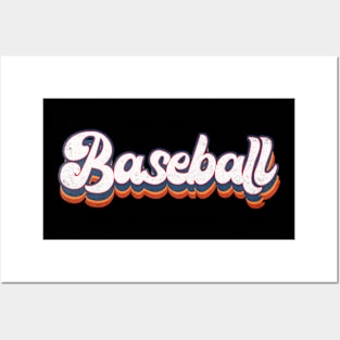 Baseball vintage Lettering Posters and Art